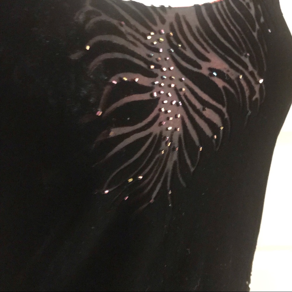 Black Sequin Evening Gown - Elegant Long Dress - Picture 6 of 7